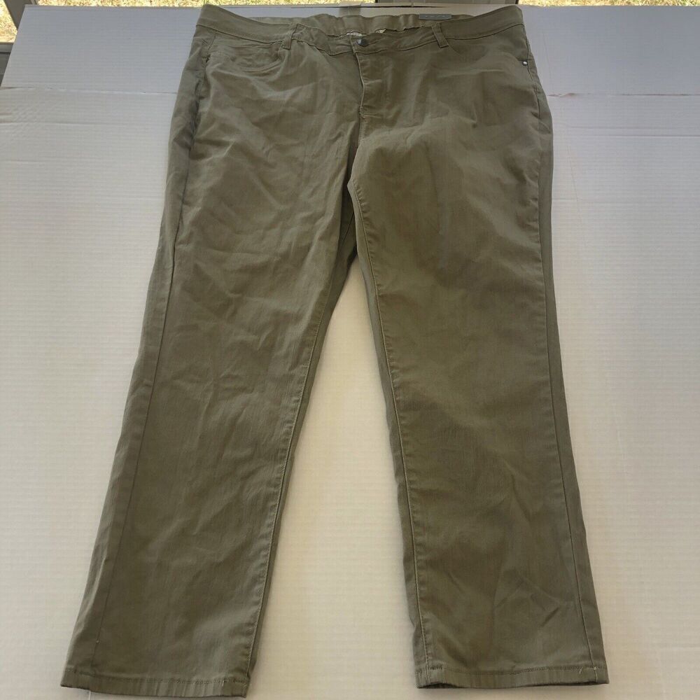 Skye’s The Limit Olive Kayla Slimming Skinny Jean New 22W A3902